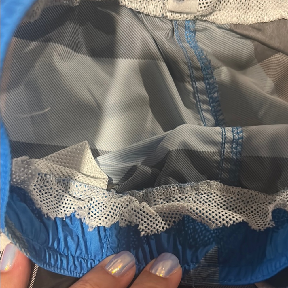 Burberry Blue and Black Swim Trunks Quick-Dry cut the netting out of it - Picture 3 of 3